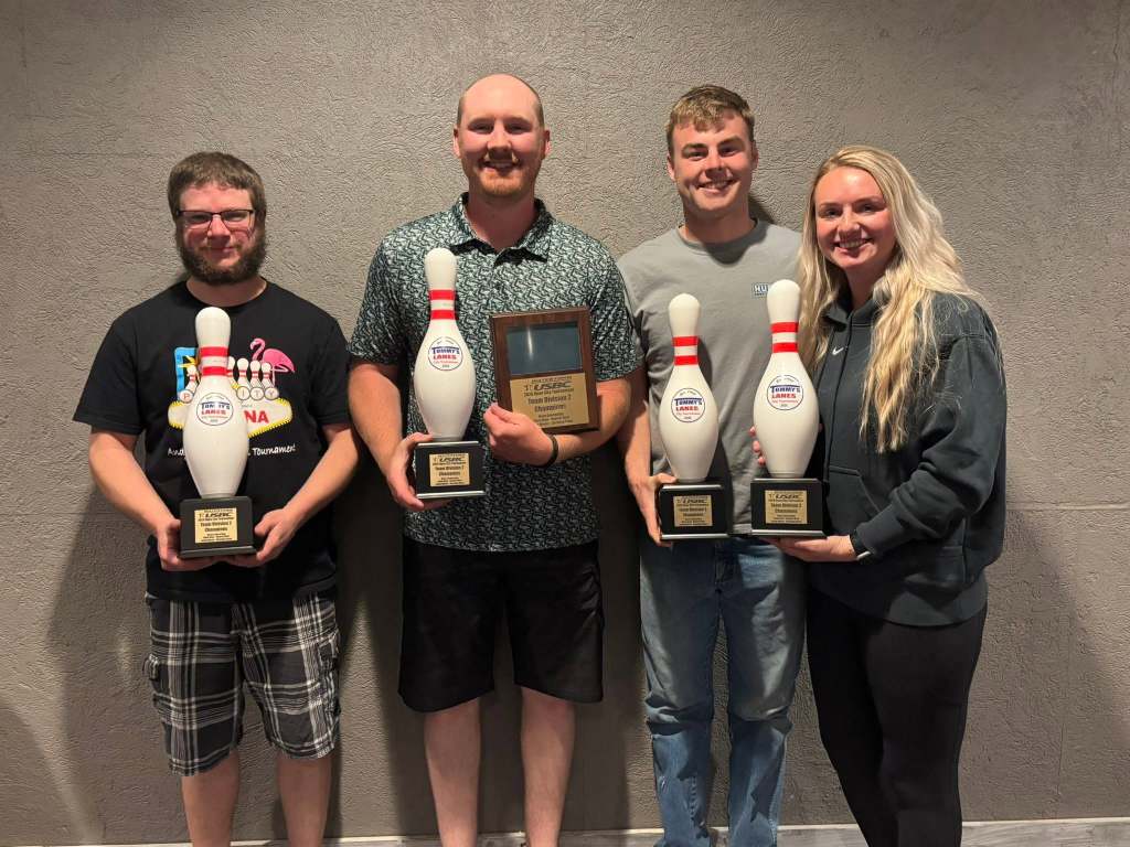 Team Division 2 - Olson Contracting - Justin Marotz, Christian Olson, Ethan Marx, Kamryn Marx.